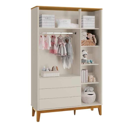 Roupeiro Boom Classic 3PT3GV – Areia Fosco Savana